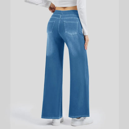 Flash Sale | Wide Leg Stretchy Jeans for Women Loose Fit