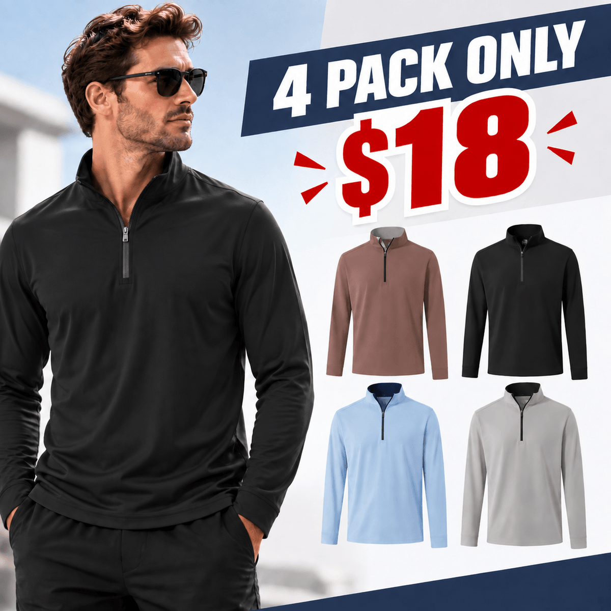 📦2026 Flash Sale | Men's Quarter Zip Golf Pullover