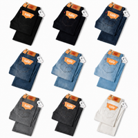 Jeans-9-PACK ONLY $24-Black+Dark Navy+Dark Blue+Medium Blue+Washed Blue+Light Blue+Gray+Charcoal+White