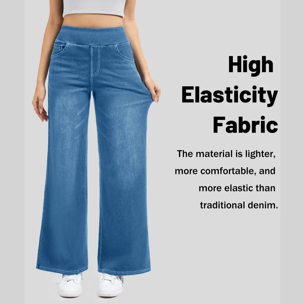 Flash Sale | Wide Leg Stretchy Jeans for Women Loose Fit