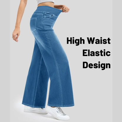 Flash Sale | Wide Leg Stretchy Jeans for Women Loose Fit