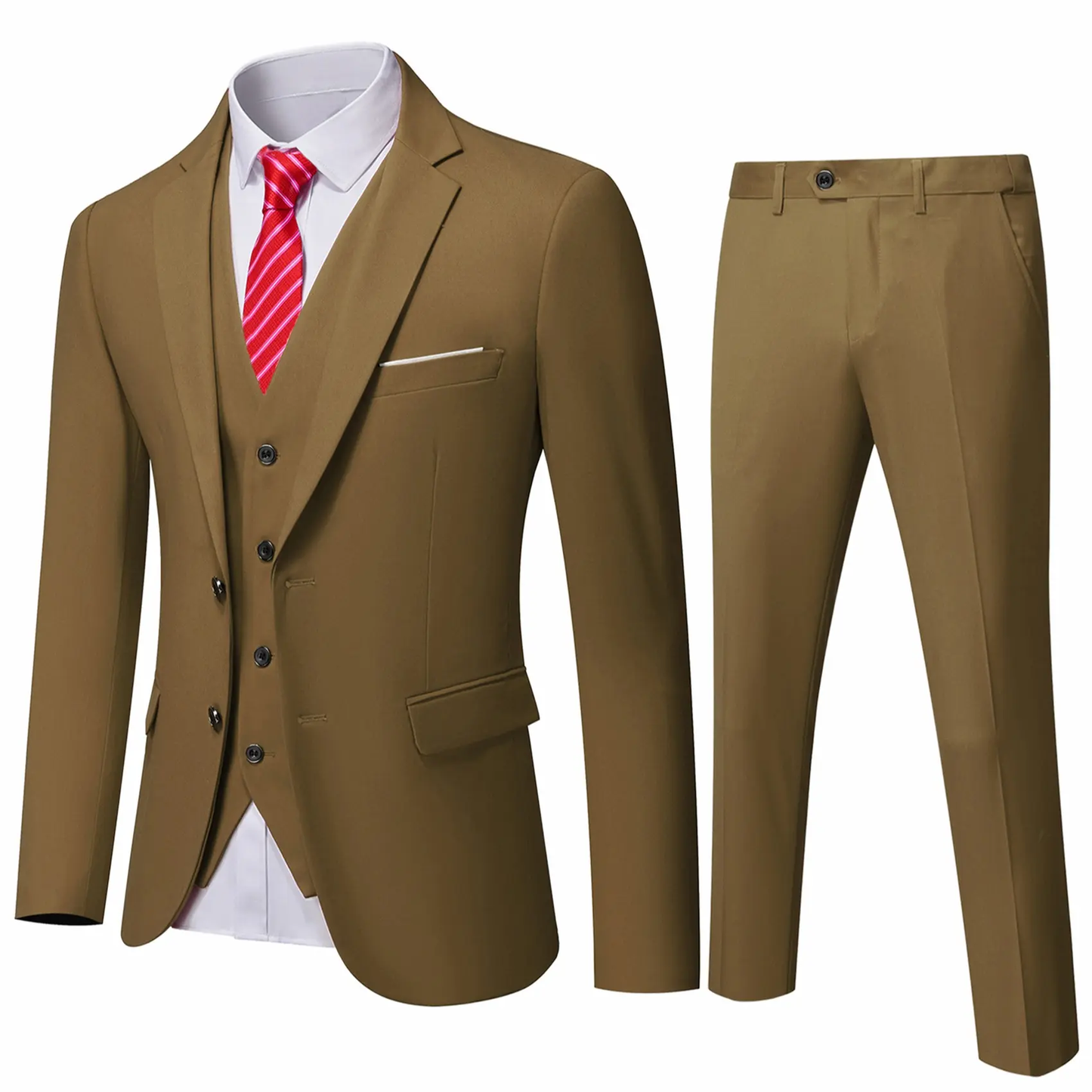 Flash Sale | Men's Formal  with Vest & Tie